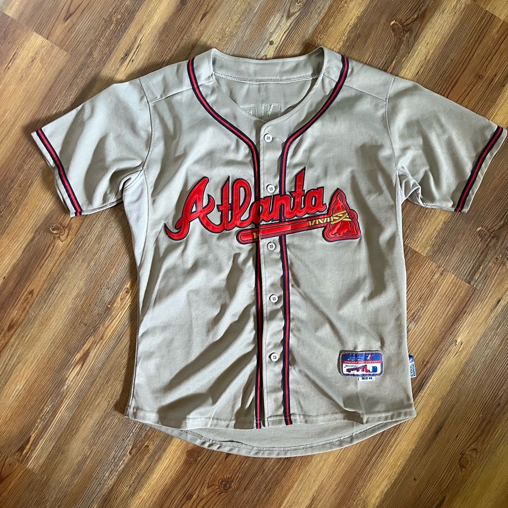 Chipper Jones Atlanta Braves Jersey Authentic MLB Style